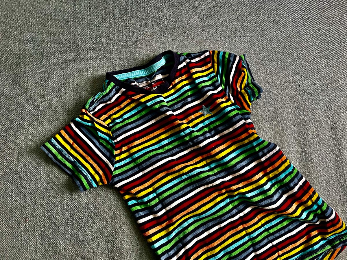 A small striped t-shirt