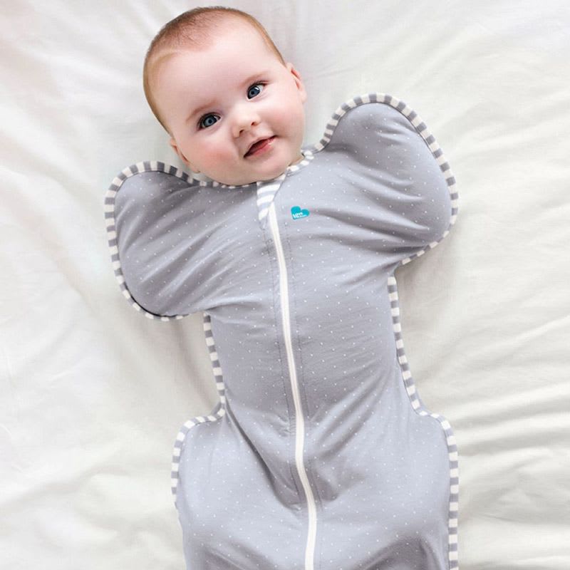 Baby in sleep suit